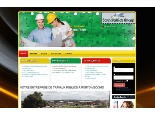 Template Joomla Corporation group 2